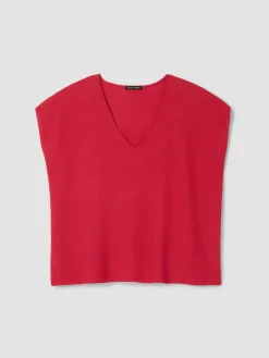 Organic Linen Cotton V-Neck Top