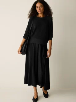 Organic Linen Cotton Wedge Sweater