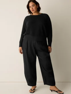 Organic Linen Cotton Wedge Sweater