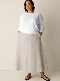 Organic Linen Cotton Wedge Sweater
