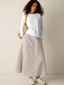 Organic Linen Cotton Wedge Sweater