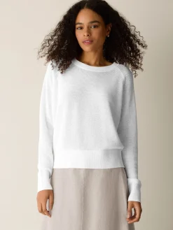 Organic Linen Cotton Wedge Sweater
