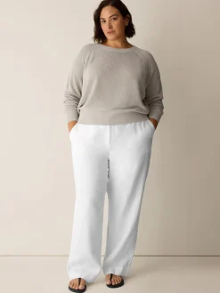 Organic Linen Cotton Wedge Sweater
