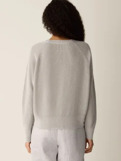 Organic Linen Cotton Wedge Sweater