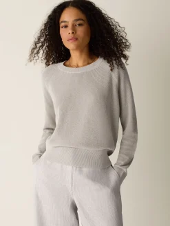Organic Linen Cotton Wedge Sweater