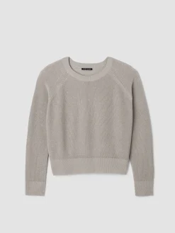Organic Linen Cotton Wedge Sweater