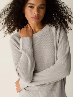 Organic Linen Cotton Wedge Sweater
