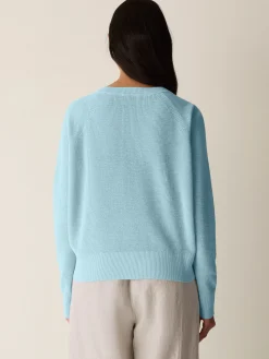 Organic Linen Cotton Wedge Sweater