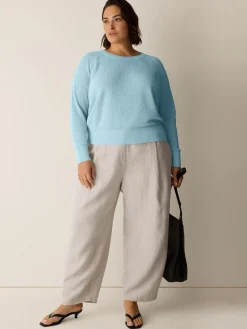 Organic Linen Cotton Wedge Sweater