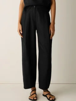 Organic Linen Curved Trouser