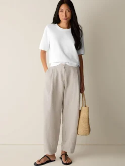 Organic Linen Curved Trouser