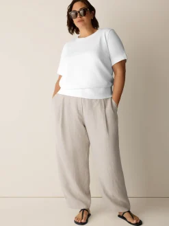 Organic Linen Curved Trouser