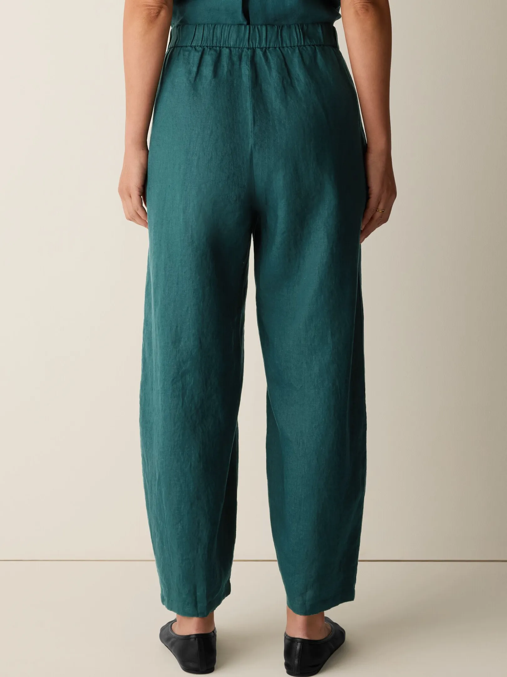 Organic Linen Curved Trouser