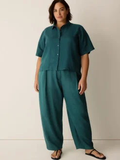 Organic Linen Curved Trouser