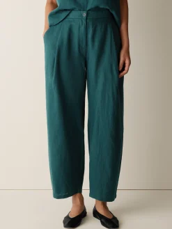 Organic Linen Curved Trouser