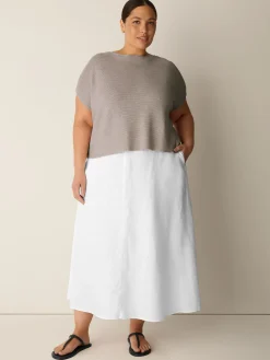 Organic Linen Délavé Square Top