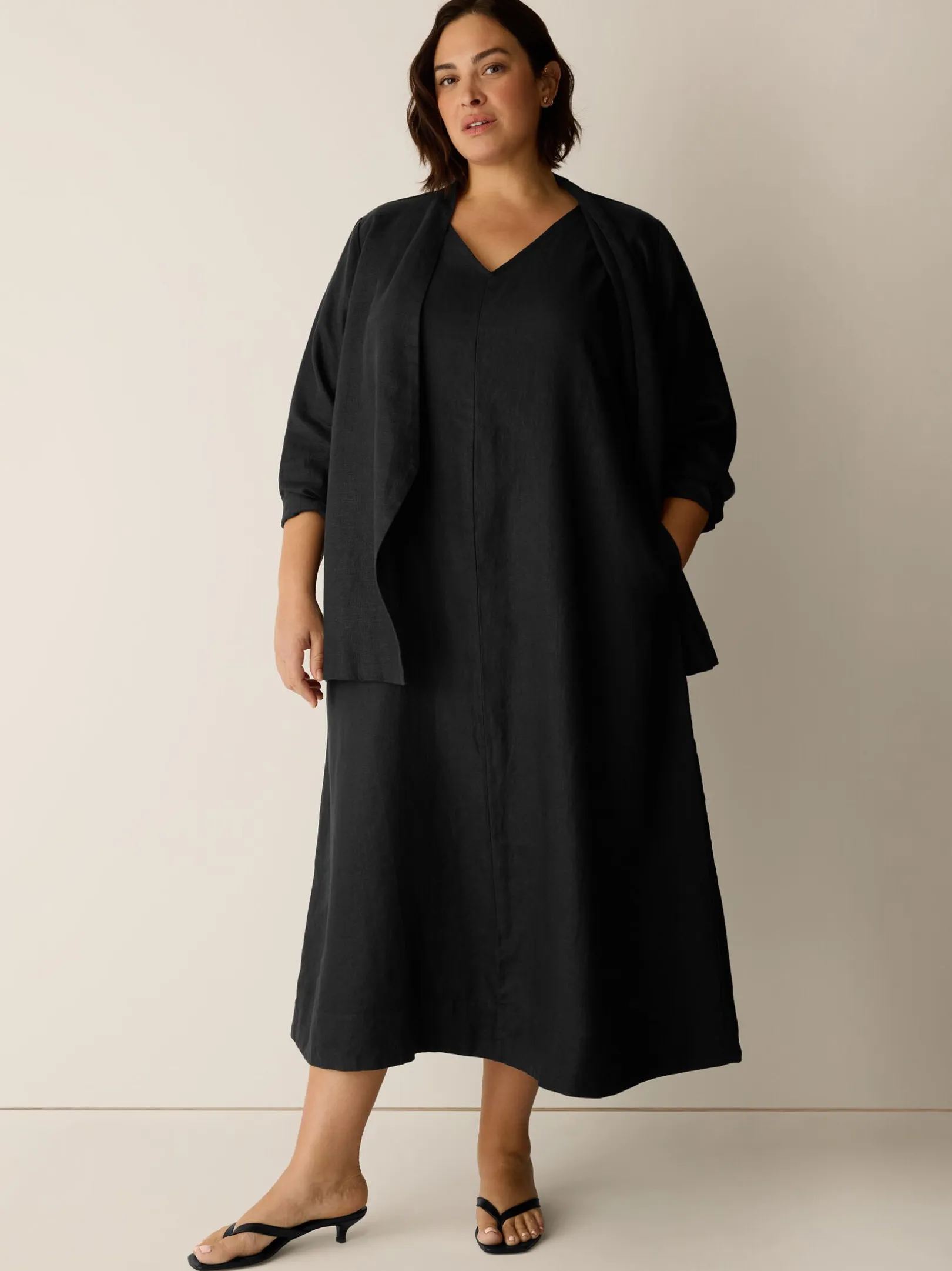 Organic Linen Easy Dress