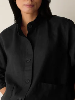Organic Linen Flight Jacket
