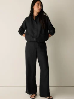 Organic Linen Flight Jacket