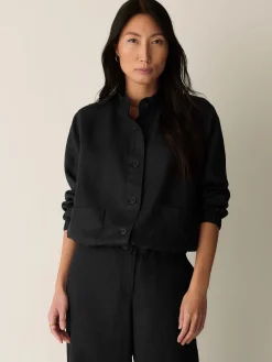 Organic Linen Flight Jacket