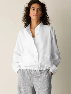 Organic Linen Flight Jacket