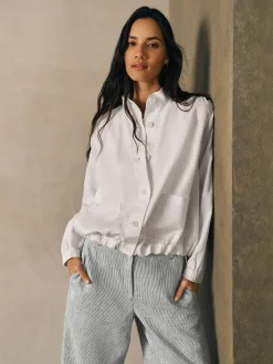 Organic Linen Flight Jacket