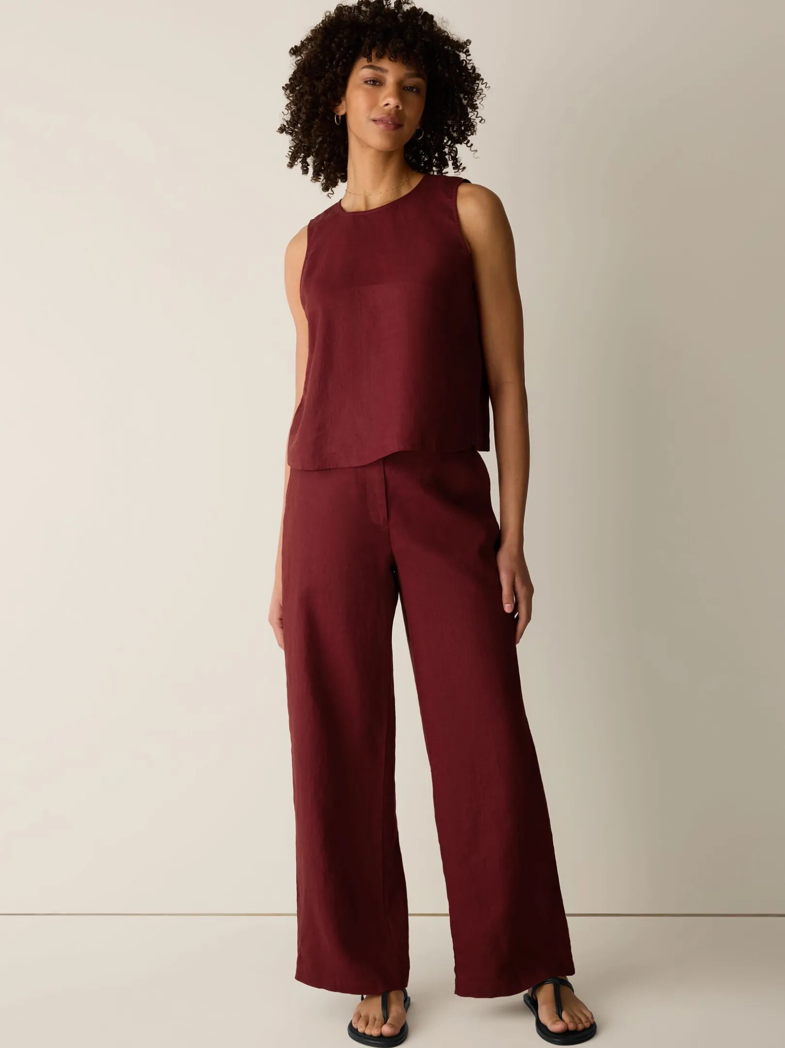Organic Linen Full-Length Trouser