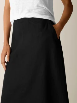 Organic Linen Half-Circle Skirt