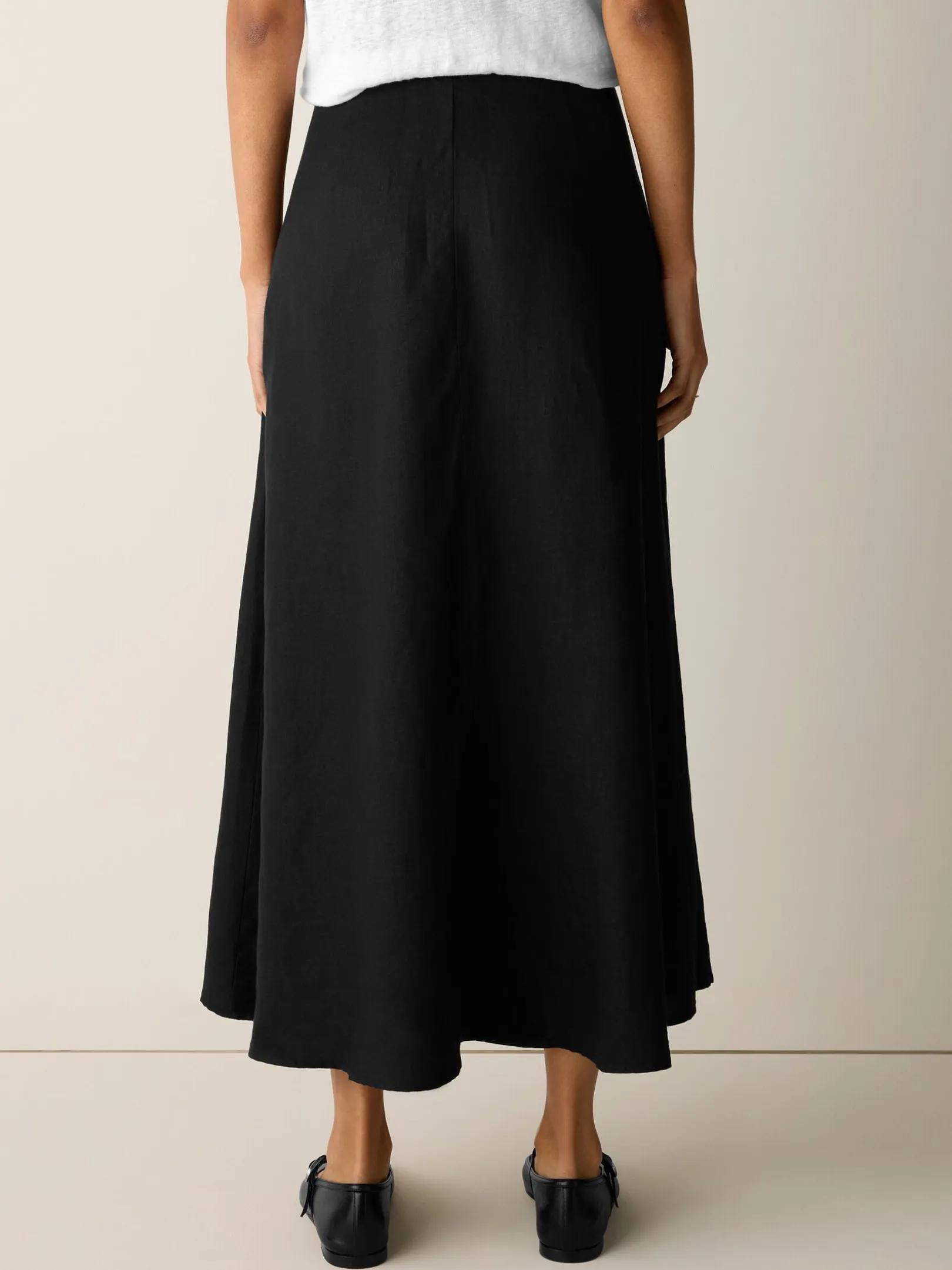 Organic Linen Half-Circle Skirt