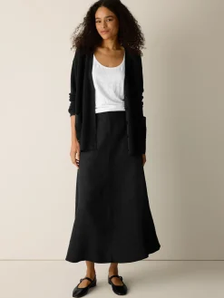 Organic Linen Half-Circle Skirt