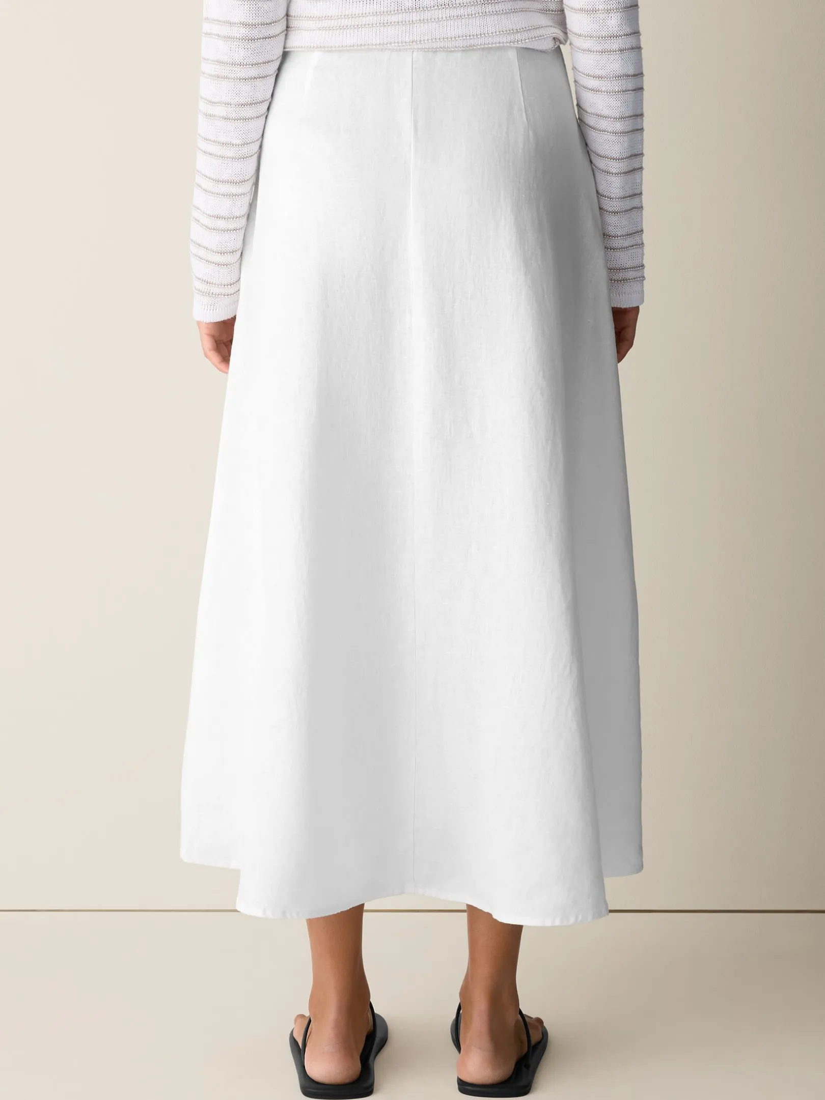Organic Linen Half-Circle Skirt