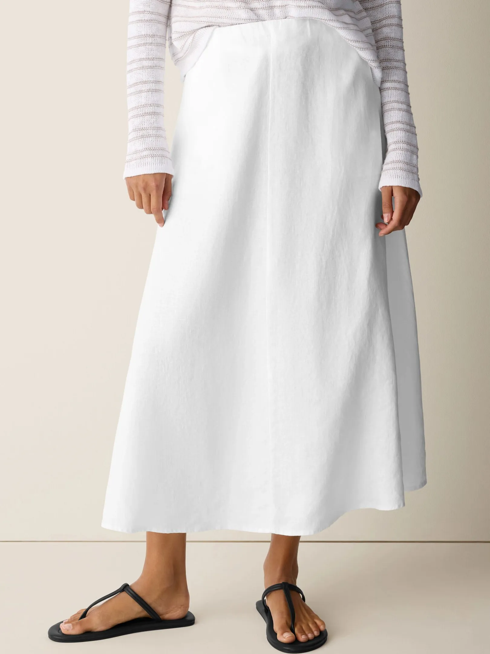 Organic Linen Half-Circle Skirt