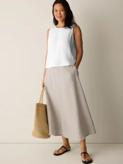 Organic Linen Half-Circle Skirt