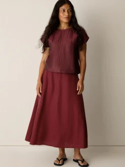 Organic Linen Half-Circle Skirt