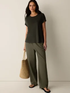 Organic Linen Jersey Crew Neck Tee
