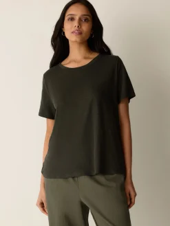 Organic Linen Jersey Crew Neck Tee