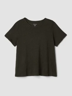 Organic Linen Jersey Crew Neck Tee