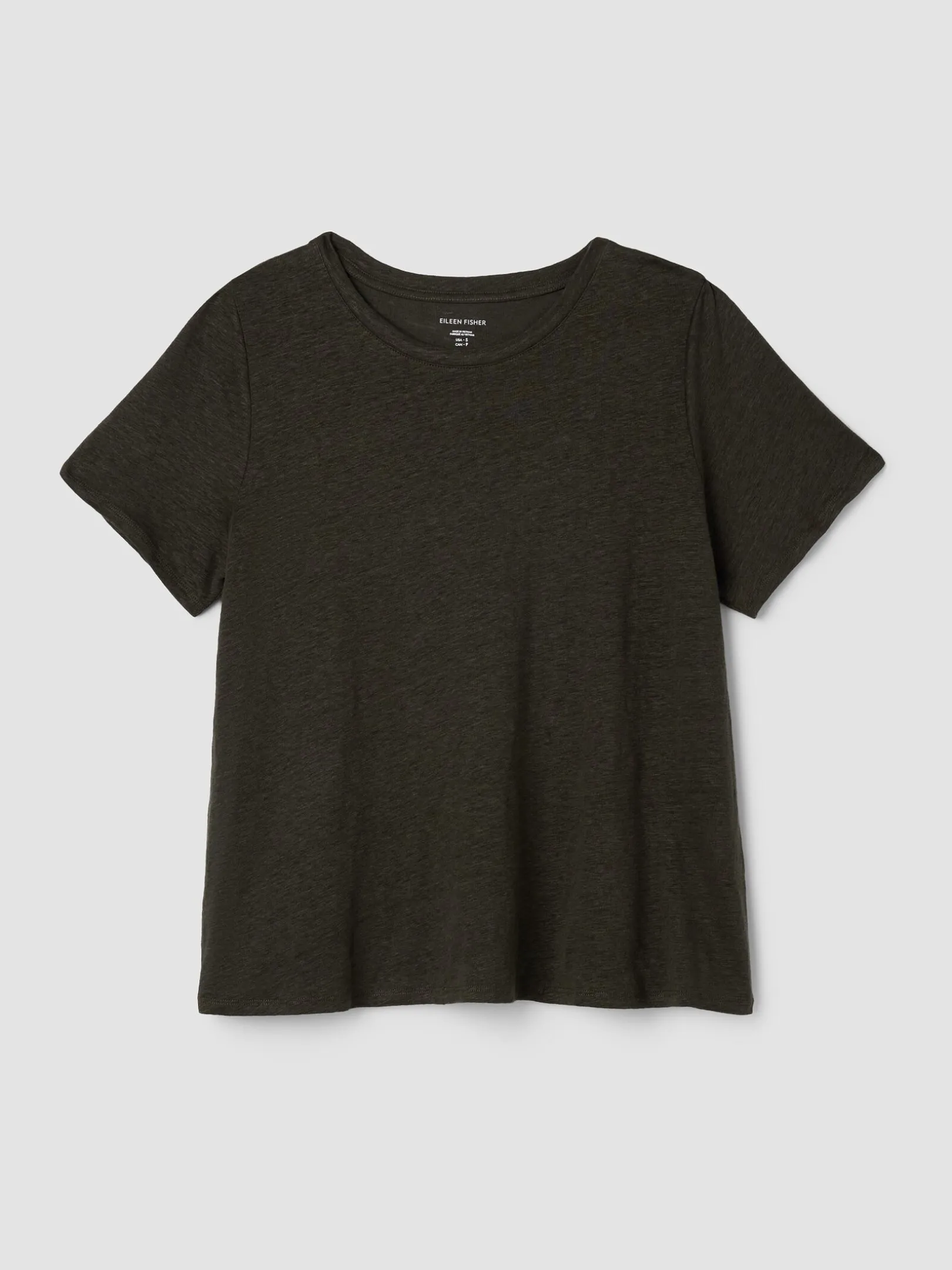 Organic Linen Jersey Crew Neck Tee