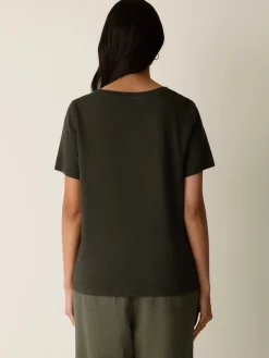 Organic Linen Jersey Crew Neck Tee