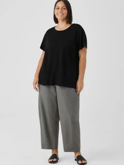 Organic Linen Jersey Crew Neck Tee