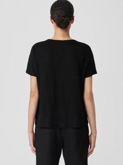 Organic Linen Jersey Crew Neck Tee