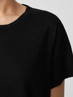 Organic Linen Jersey Crew Neck Tee