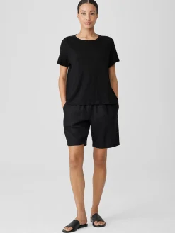 Organic Linen Jersey Crew Neck Tee