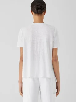 Organic Linen Jersey Crew Neck Tee