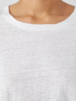 Organic Linen Jersey Crew Neck Tee