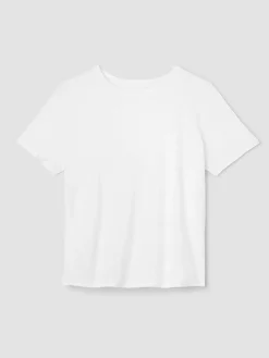 Organic Linen Jersey Crew Neck Tee