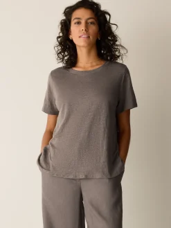 Organic Linen Jersey Crew Neck Tee