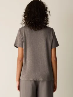 Organic Linen Jersey Crew Neck Tee