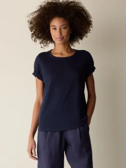 Organic Linen Jersey Crew Neck Tee