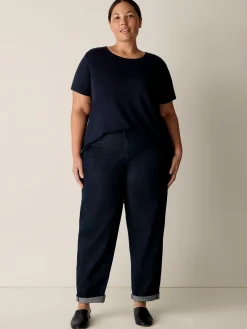 Organic Linen Jersey Crew Neck Tee